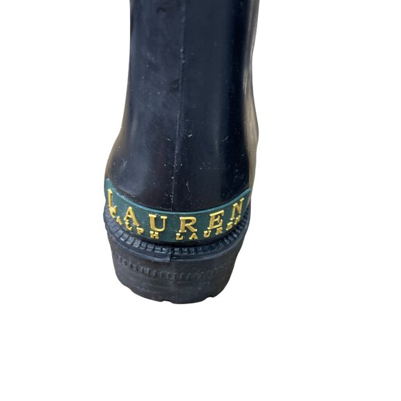 Lauren Ralph Lauren Womens Rossalyn Black Rain Boots Size 6B SKU 8967 - Picture 14 of 16